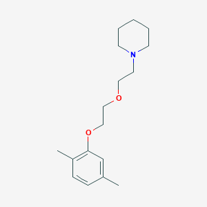 molecular formula C17H27NO2 B3856448 1-{2-[2-(2,5-dimethylphenoxy)ethoxy]ethyl}piperidine 