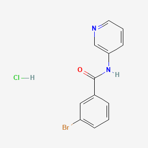 molecular formula C12H10BrClN2O B3856471 3-bromo-N-3-pyridinylbenzamide hydrochloride 