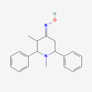 molecular formula C19H22N2O B3856484 1,3-dimethyl-2,6-diphenyl-4-piperidinone oxime 