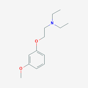 molecular formula C13H21NO2 B3856527 N,N-diethyl-2-(3-methoxyphenoxy)ethanamine 