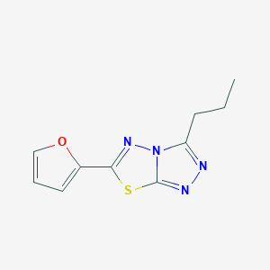 6-(2-Furyl)-3-propyl[1,2,4]triazolo[3,4-b][1,3,4]thiadiazole