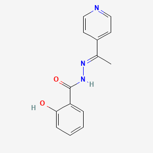 molecular formula C14H13N3O2 B3856545 2-hydroxy-N'-[1-(4-pyridinyl)ethylidene]benzohydrazide 