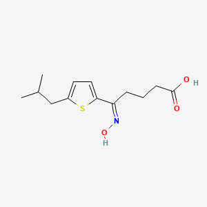 5-(hydroxyimino)-5-(5-isobutyl-2-thienyl)pentanoic acid