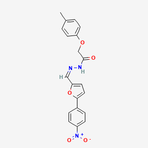 2-(4-methylphenoxy)-N'-{[5-(4-nitrophenyl)-2-furyl]methylene}acetohydrazide