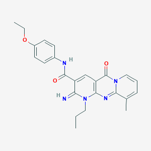 N-(4-ethoxyphenyl)-2-imino-10-methyl-5-oxo-1-propyl-1,5-dihydro-2H-dipyrido[1,2-a:2',3'-d]pyrimidine-3-carboxamide