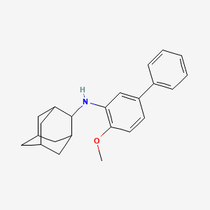 molecular formula C23H27NO B3856627 2-adamantyl(4-methoxy-3-biphenylyl)amine 