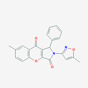 7-Methyl-2-(5-methyl-3-isoxazolyl)-1-phenyl-1,2-dihydrochromeno[2,3-c]pyrrole-3,9-dione