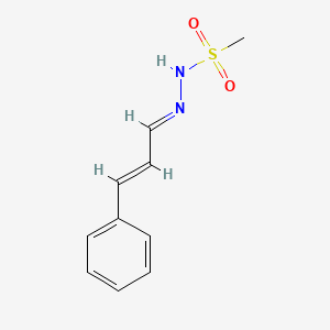 molecular formula C10H12N2O2S B3856631 N'-(3-phenyl-2-propen-1-ylidene)methanesulfonohydrazide 