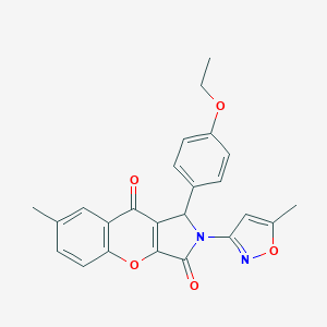 1-(4-Ethoxyphenyl)-7-methyl-2-(5-methyl-3-isoxazolyl)-1,2-dihydrochromeno[2,3-c]pyrrole-3,9-dione