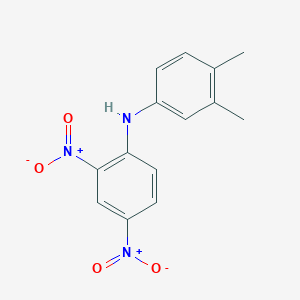 molecular formula C14H13N3O4 B3856708 (3,4-dimethylphenyl)(2,4-dinitrophenyl)amine 