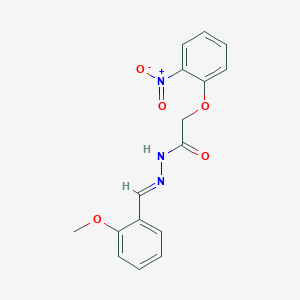 molecular formula C16H15N3O5 B3856726 N'-(2-methoxybenzylidene)-2-(2-nitrophenoxy)acetohydrazide 