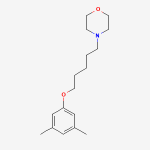 molecular formula C17H27NO2 B3856739 4-[5-(3,5-dimethylphenoxy)pentyl]morpholine 