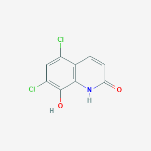 molecular formula C9H5Cl2NO2 B3856750 5,7-dichloro-8-hydroxy-2(1H)-quinolinone 
