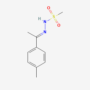 molecular formula C10H14N2O2S B3856767 N'-[1-(4-methylphenyl)ethylidene]methanesulfonohydrazide 