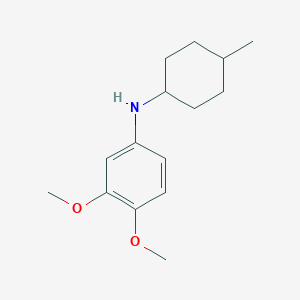 molecular formula C15H23NO2 B3856778 (3,4-dimethoxyphenyl)(4-methylcyclohexyl)amine 
