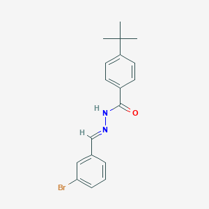 molecular formula C18H19BrN2O B3856781 N'-(3-bromobenzylidene)-4-tert-butylbenzohydrazide 