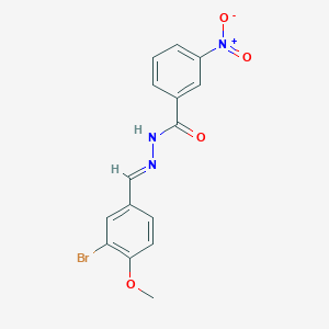 N'-(3-bromo-4-methoxybenzylidene)-3-nitrobenzohydrazide