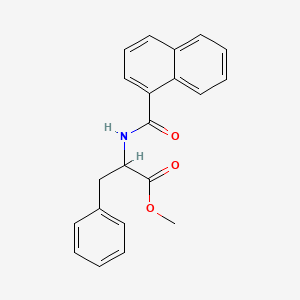 molecular formula C21H19NO3 B3856829 methyl N-1-naphthoylphenylalaninate 