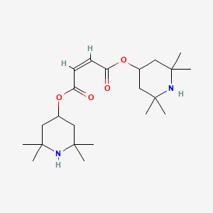 molecular formula C22H38N2O4 B3856840 bis(2,2,6,6-tetramethyl-4-piperidinyl) 2-butenedioate 