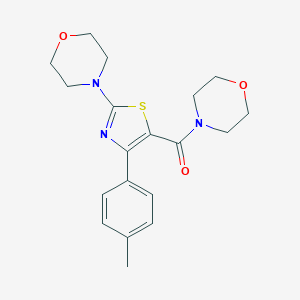 4-[4-(4-Methylphenyl)-5-(4-morpholinylcarbonyl)-1,3-thiazol-2-yl]morpholine