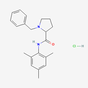 molecular formula C21H27ClN2O B3856894 1-benzyl-N-mesitylprolinamide hydrochloride 