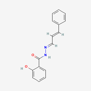 molecular formula C16H14N2O2 B3856908 2-hydroxy-N'-(3-phenyl-2-propen-1-ylidene)benzohydrazide CAS No. 70203-01-9