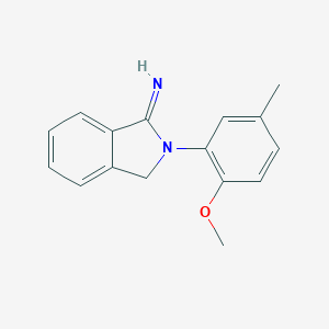 molecular formula C16H16N2O B385693 2-(2-Methoxy-5-methylphenyl)-1-isoindolinimine 