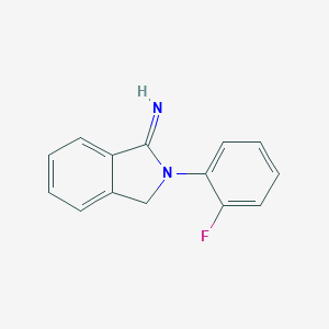 molecular formula C14H11FN2 B385694 2-(2-Fluorophenyl)-1-isoindolinimine 