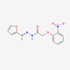 molecular formula C13H11N3O5 B3857029 N'-(2-furylmethylene)-2-(2-nitrophenoxy)acetohydrazide 