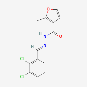 molecular formula C13H10Cl2N2O2 B3857058 N'-(2,3-dichlorobenzylidene)-2-methyl-3-furohydrazide 
