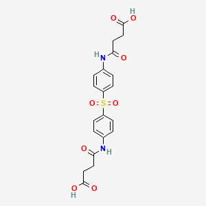 molecular formula C20H20N2O8S B3857071 4,4'-[sulfonylbis(4,1-phenyleneimino)]bis(4-oxobutanoic acid) 