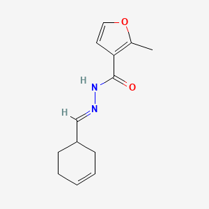 molecular formula C13H16N2O2 B3857105 N'-(3-cyclohexen-1-ylmethylene)-2-methyl-3-furohydrazide 