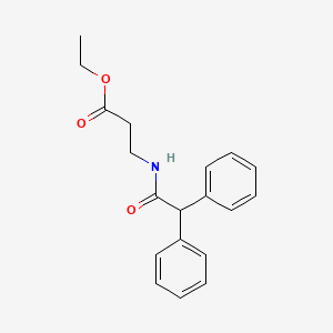 molecular formula C19H21NO3 B3857118 ethyl N-(diphenylacetyl)-beta-alaninate 