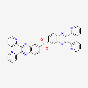 molecular formula C36H22N8O2S B3857146 6,6'-sulfonylbis(2,3-di-2-pyridinylquinoxaline) 