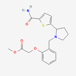 methyl [2-({2-[5-(aminocarbonyl)-2-thienyl]-1-pyrrolidinyl}methyl)phenoxy]acetate