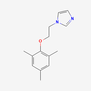 molecular formula C14H18N2O B3857180 1-[2-(mesityloxy)ethyl]-1H-imidazole 