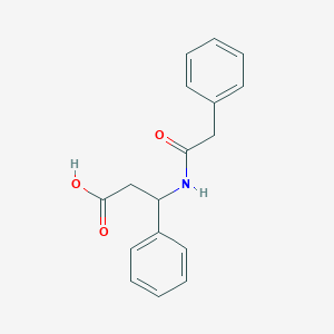 molecular formula C17H17NO3 B3857207 3-phenyl-3-[(phenylacetyl)amino]propanoic acid CAS No. 65451-19-6