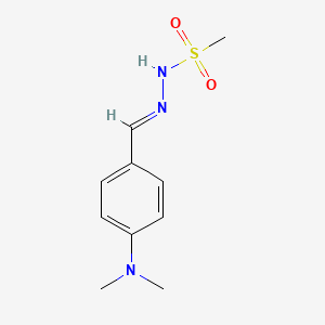 molecular formula C10H15N3O2S B3857213 N'-[4-(dimethylamino)benzylidene]methanesulfonohydrazide 