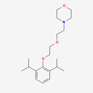 molecular formula C20H33NO3 B3857233 4-{2-[2-(2,6-diisopropylphenoxy)ethoxy]ethyl}morpholine 