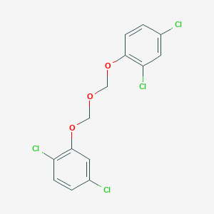molecular formula C14H10Cl4O3 B385726 1,4-Dichloro-2-{[(2,4-dichlorophenoxy)methoxy]methoxy}benzene 