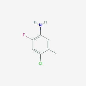 molecular formula C7H7ClFN B038573 4-Chloro-2-fluoro-5-methylaniline CAS No. 116759-33-2