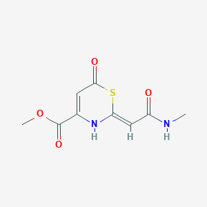 methyl 2-[2-(methylamino)-2-oxoethylidene]-6-oxo-3,6-dihydro-2H-1,3-thiazine-4-carboxylate