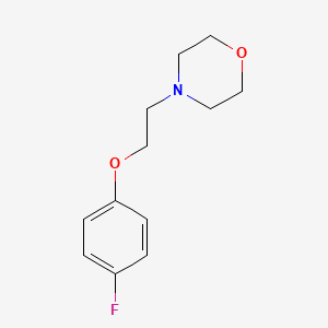 molecular formula C12H16FNO2 B3857376 4-[2-(4-fluorophenoxy)ethyl]morpholine 