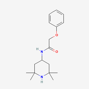 molecular formula C17H26N2O2 B3857392 2-phenoxy-N-(2,2,6,6-tetramethyl-4-piperidinyl)acetamide 