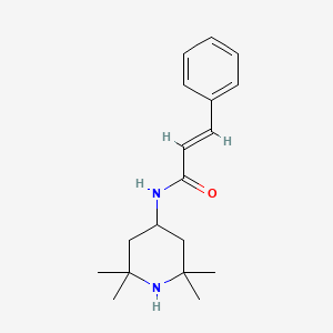 molecular formula C18H26N2O B3857415 3-phenyl-N-(2,2,6,6-tetramethyl-4-piperidinyl)acrylamide 