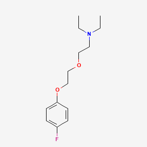 molecular formula C14H22FNO2 B3857438 N,N-diethyl-2-[2-(4-fluorophenoxy)ethoxy]ethanamine 