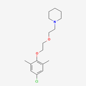 molecular formula C17H26ClNO2 B3857477 1-{2-[2-(4-chloro-2,6-dimethylphenoxy)ethoxy]ethyl}piperidine 