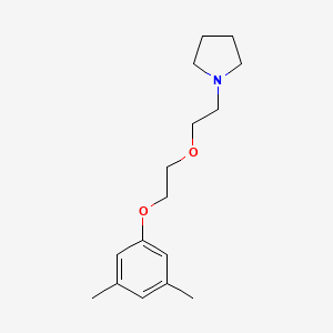 molecular formula C16H25NO2 B3857484 1-{2-[2-(3,5-dimethylphenoxy)ethoxy]ethyl}pyrrolidine 