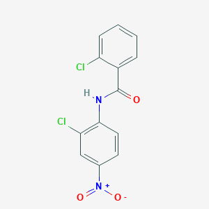 molecular formula C13H8Cl2N2O3 B3857492 2-chloro-N-(2-chloro-4-nitrophenyl)benzamide 
