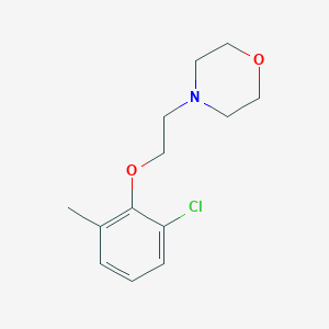 molecular formula C13H18ClNO2 B3857530 4-[2-(2-chloro-6-methylphenoxy)ethyl]morpholine 